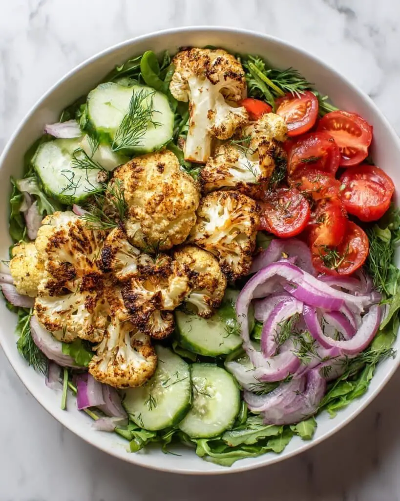 Mediterranean Marinated Cauliflower Salad Recipe