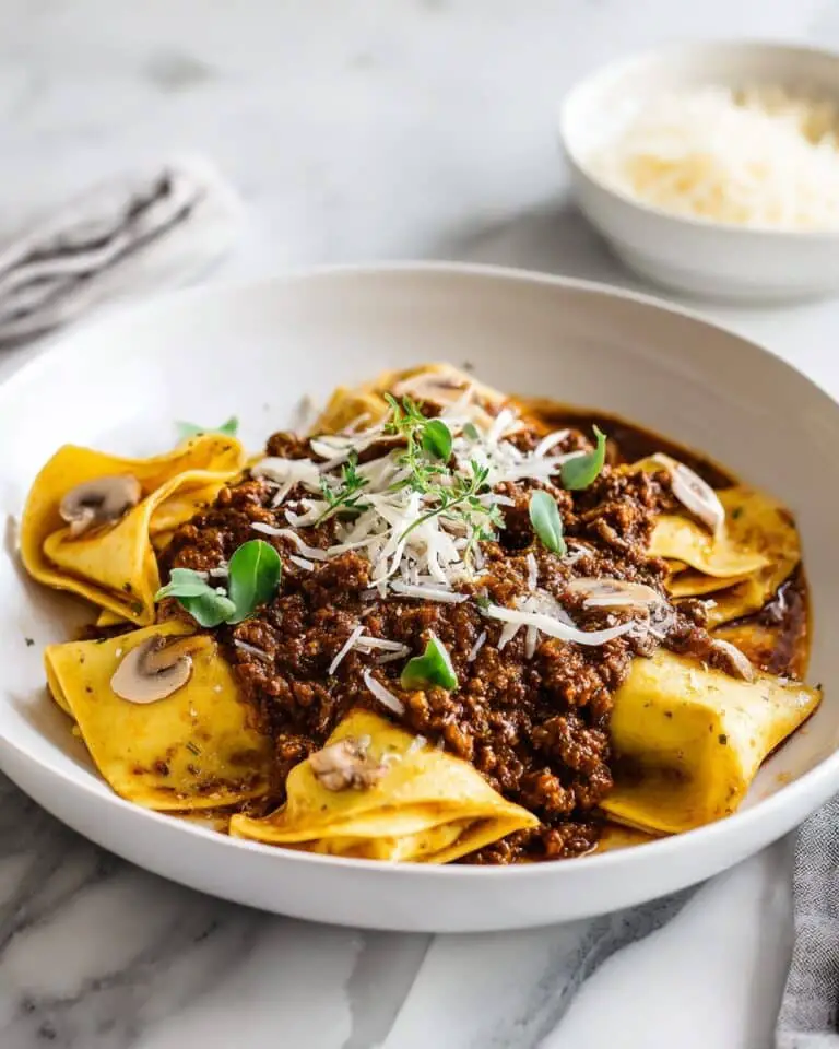 Slow-Cooked Beef and Mushroom Ragu Recipe