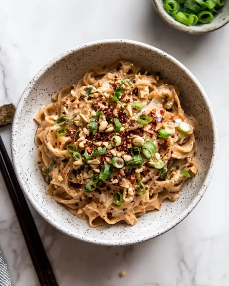Spicy Peanut Butter Noodles Recipe