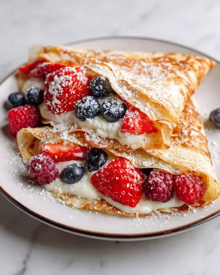 Protein Crepes with Fresh Berries Recipe