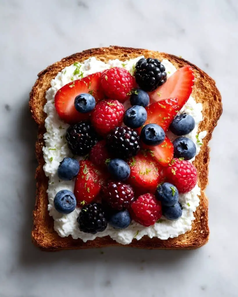 Berry Cottage Cheese Toast: A Delightful Breakfast Recipe