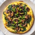 Mushroom Spinach Egg White Frittata Recipe