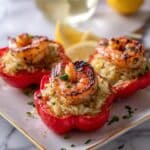 Crab and Shrimp Stuffed Bell Peppers Recipe