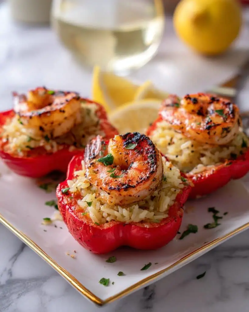 Crab and Shrimp Stuffed Bell Peppers Recipe