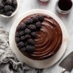 Red Wine Chocolate Cake with Fudgy Chocolate Frosting Recipe