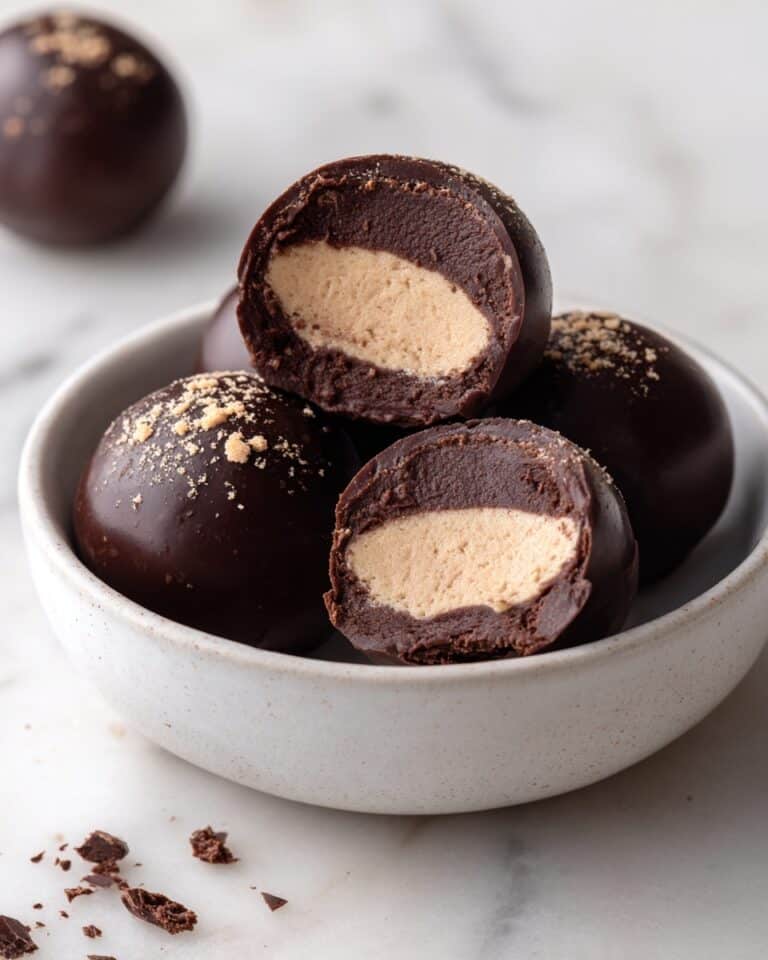 No-Bake Chocolate Peanut Butter Cheesecake Balls Recipe