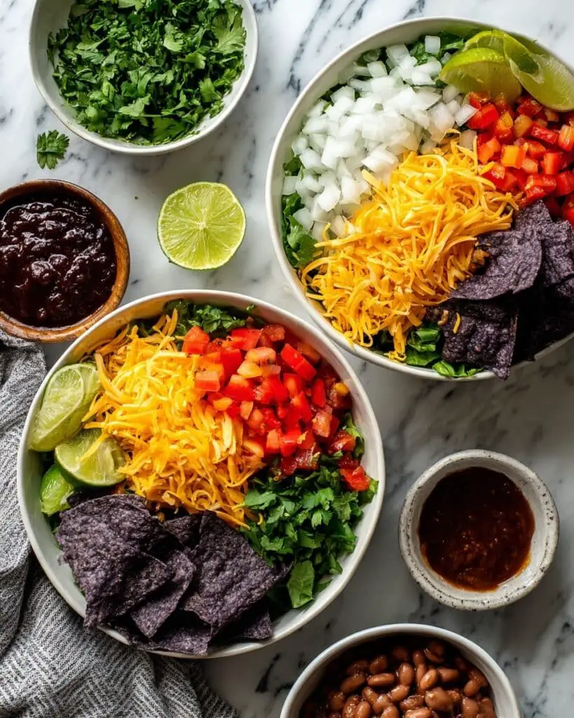 Vegetarian Taco Salads Recipe