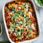 Healthy Chicken Taco Casserole with Rice (Dump and Bake!) Recipe