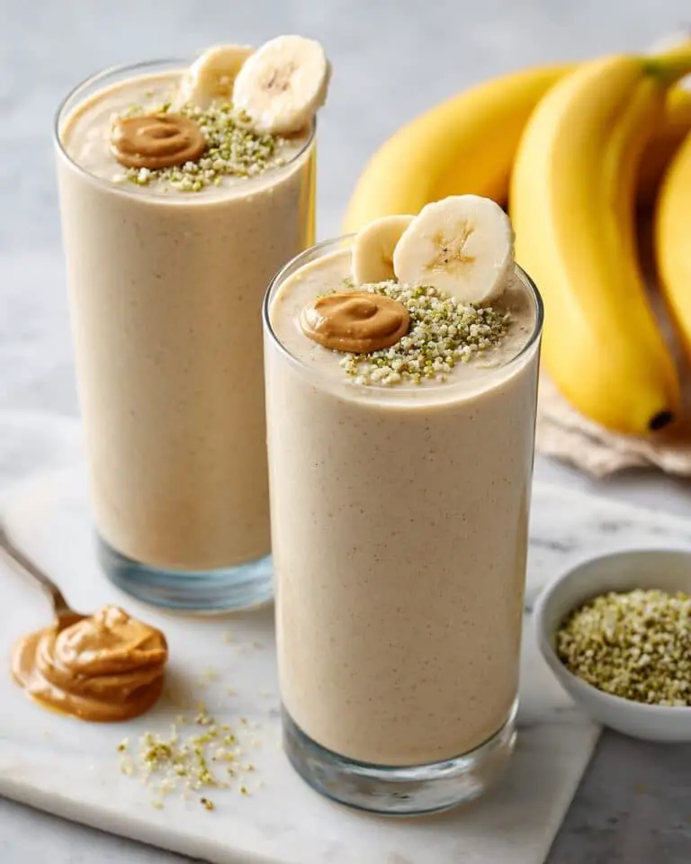 Creamy Vanilla Banana Smoothie with Greek Yogurt Recipe