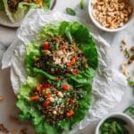 Peanut Chicken Lettuce Wraps Recipe