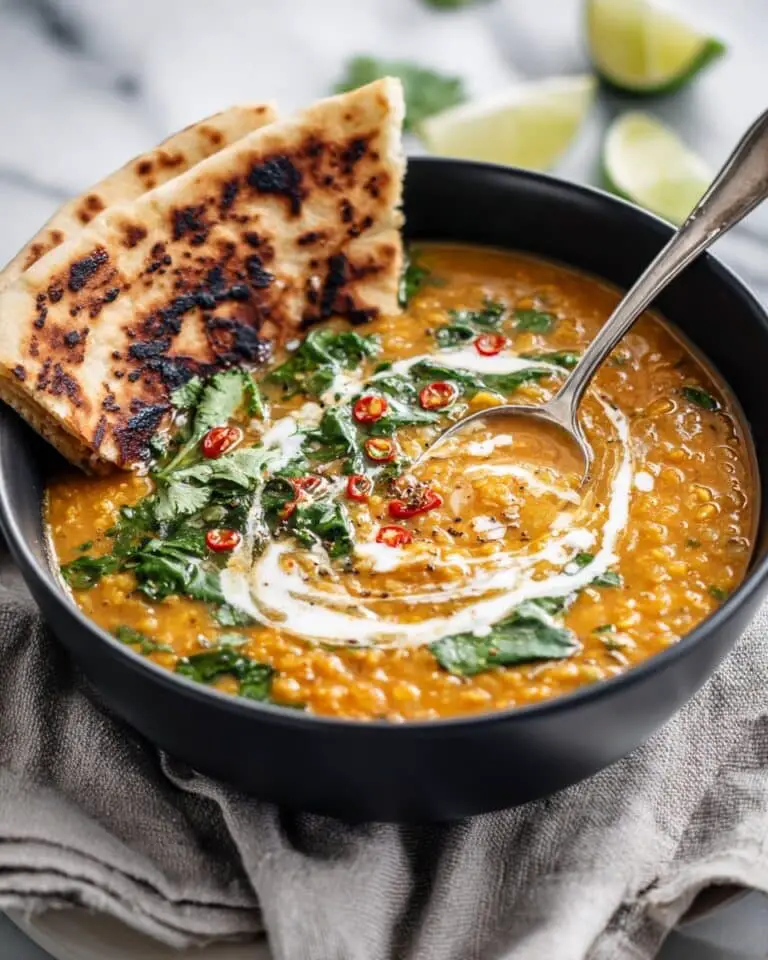 Creamy Thai Red Lentil Soup Recipe