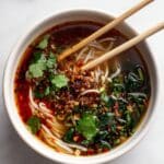 Quick Chinese Vegetable Soup with Enoki Mushrooms and Crispy Shallots Recipe