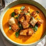 Air Fryer Roasted Tomato Soup Recipe