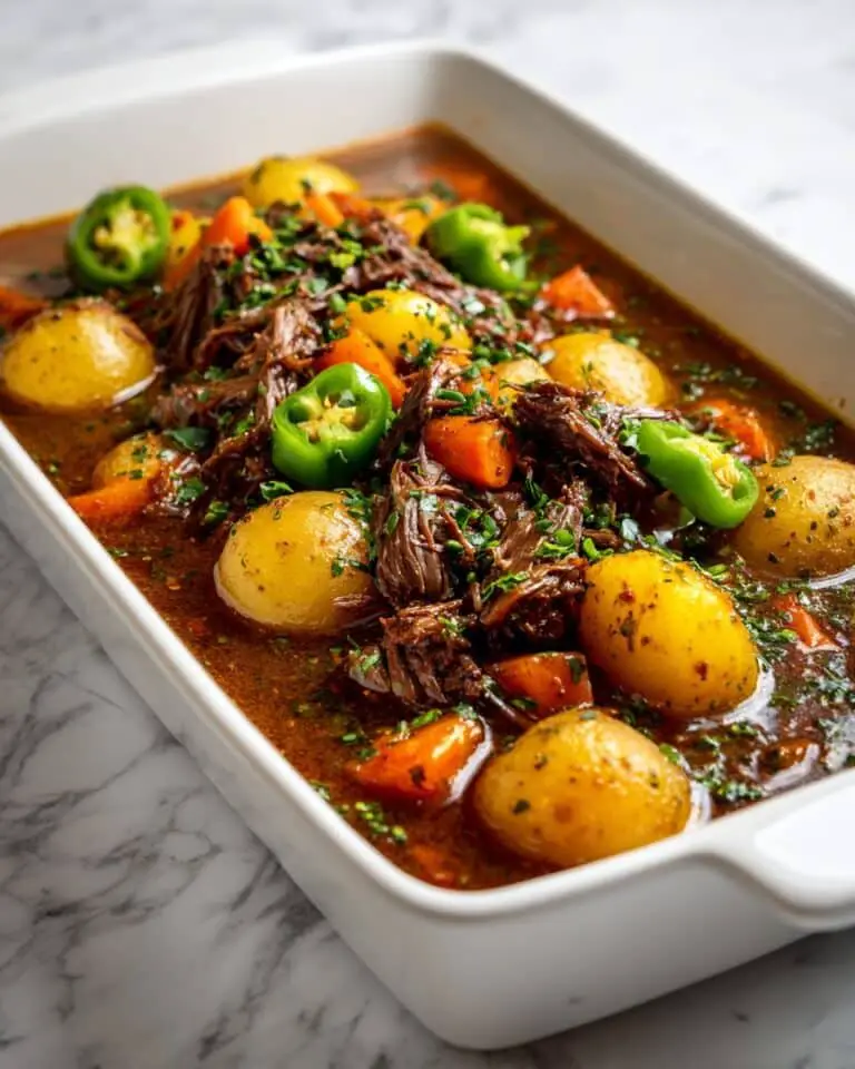 Mississippi Pot Roast with Potatoes and Carrots Recipe