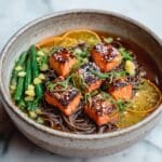Citrus Ginger Salmon with Soba Noodle Salad Recipe