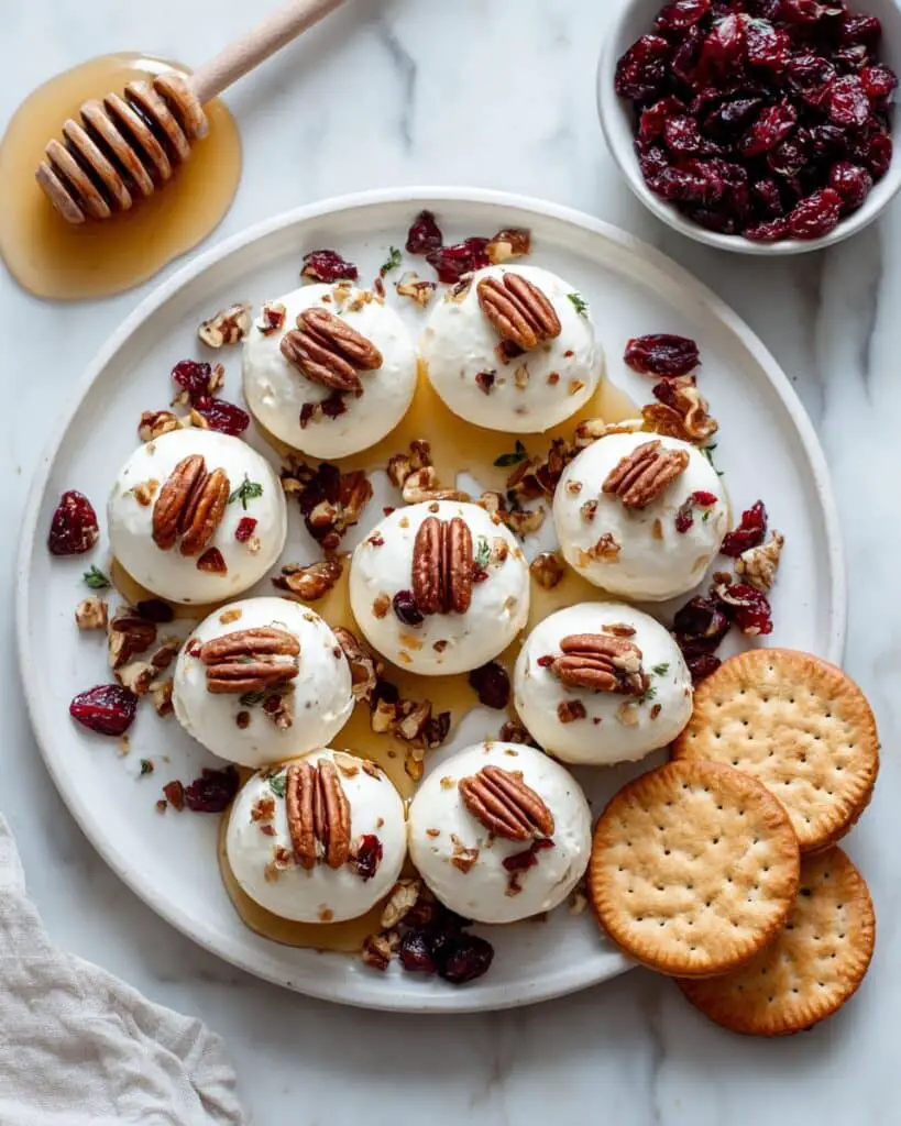 Cranberry Pecan Goat Cheese Bites Recipe