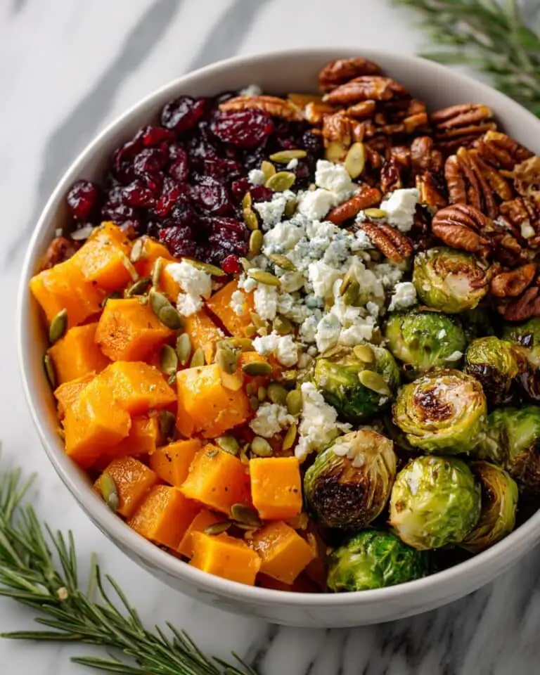 Roasted Fall Vegetables with Maple-Cinnamon Butternut Squash and Brussels Sprouts Recipe