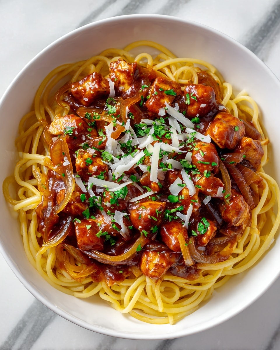 Ultimate Chicken Gravy Spaghetti Recipe