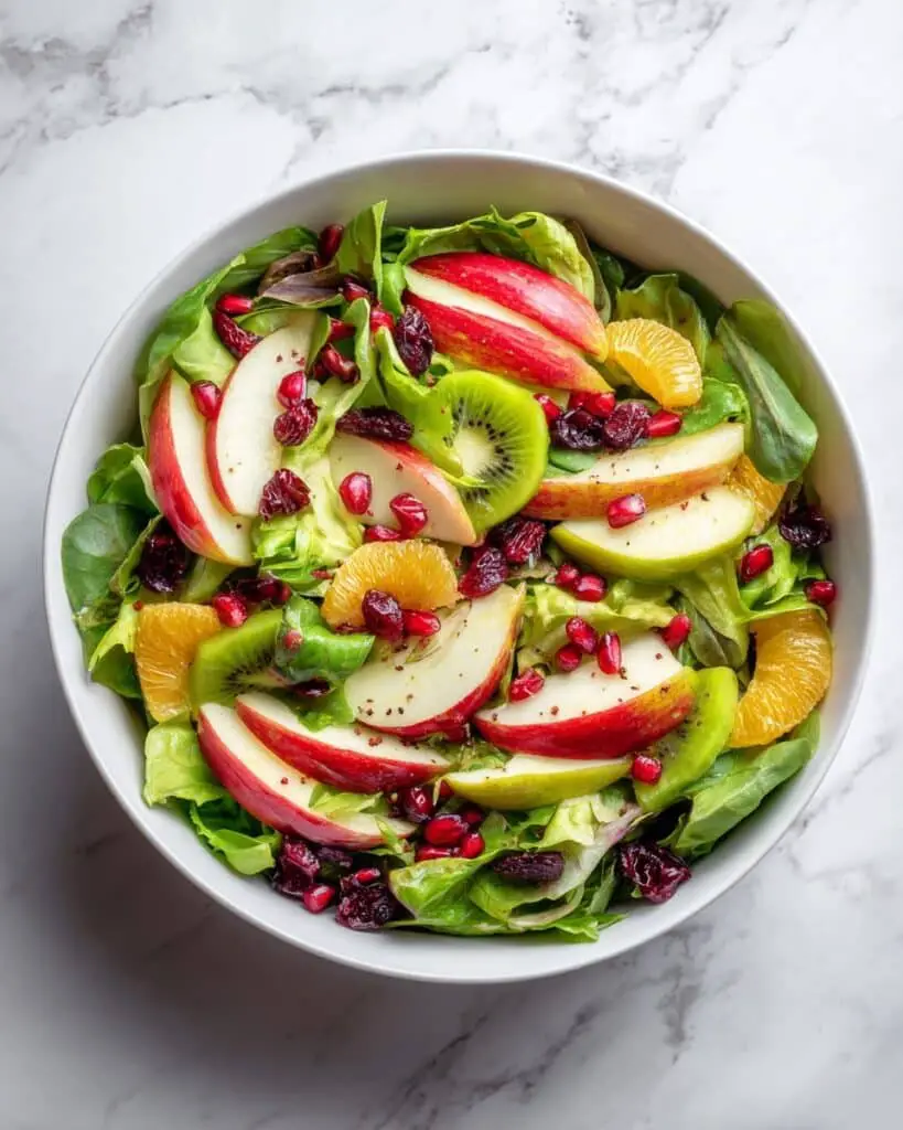 Spinach and Fruit Salad with Maple-Lime Dressing Recipe