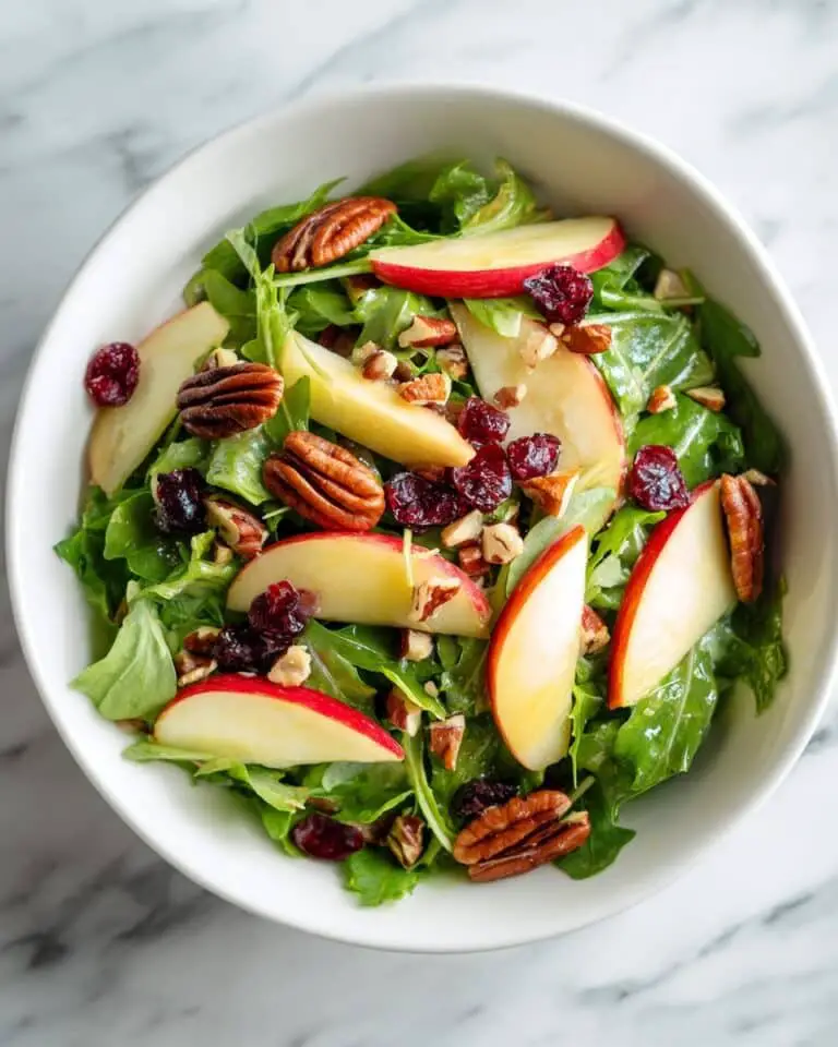 Arugula Salad with Apples, Cranberries, and Pecans Recipe