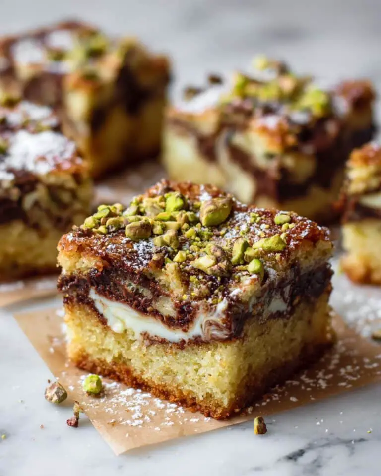 Easy Pistachio Blondies with Brown Butter Recipe