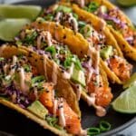 Crispy Wonton Tacos with Salmon Poke Filling Recipe
