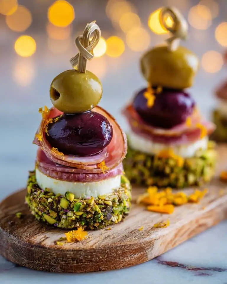 Savory Pistachio-Crusted Cheese Bites Recipe