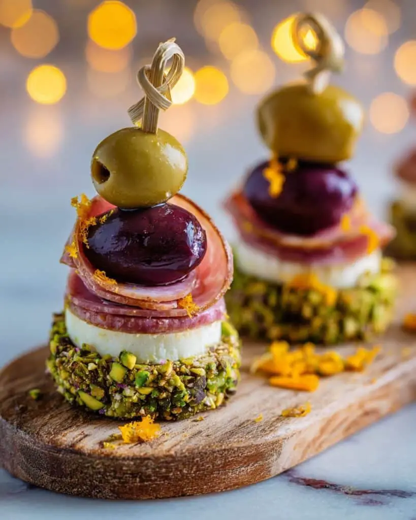 Savory Pistachio-Crusted Cheese Bites Recipe