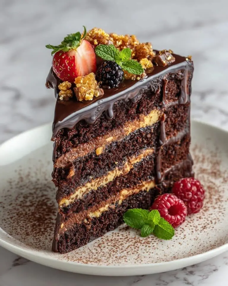 Chocolate Caramel Toffee Crunch Cake Recipe