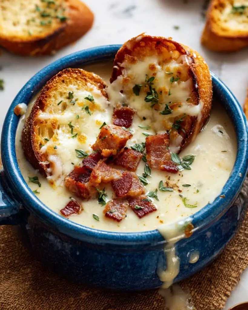 Creamy Lobster Corn Chowder with Cheesy Toasts Recipe