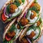 Crispy Falafel Sandwiches Recipe