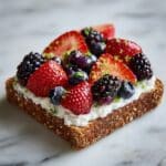 Berry Cottage Cheese Toast Recipe