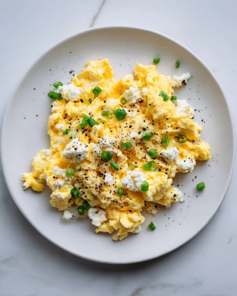 Creamy Cottage Cheese Scrambled Eggs Recipe