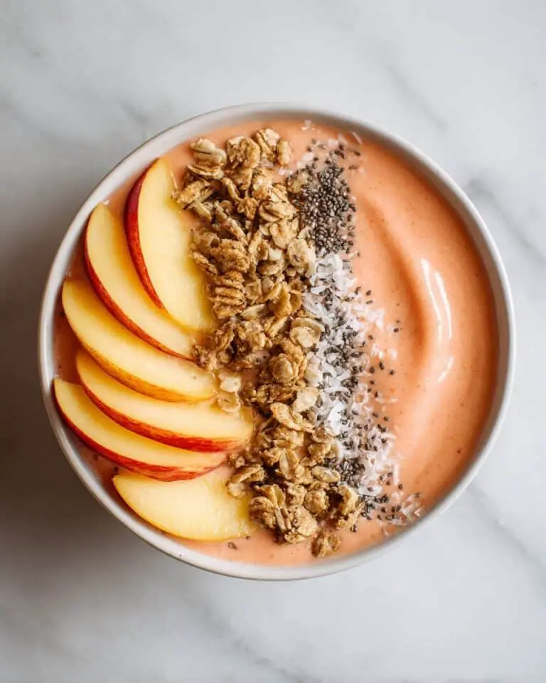 Peach Protein Smoothie Bowl Recipe