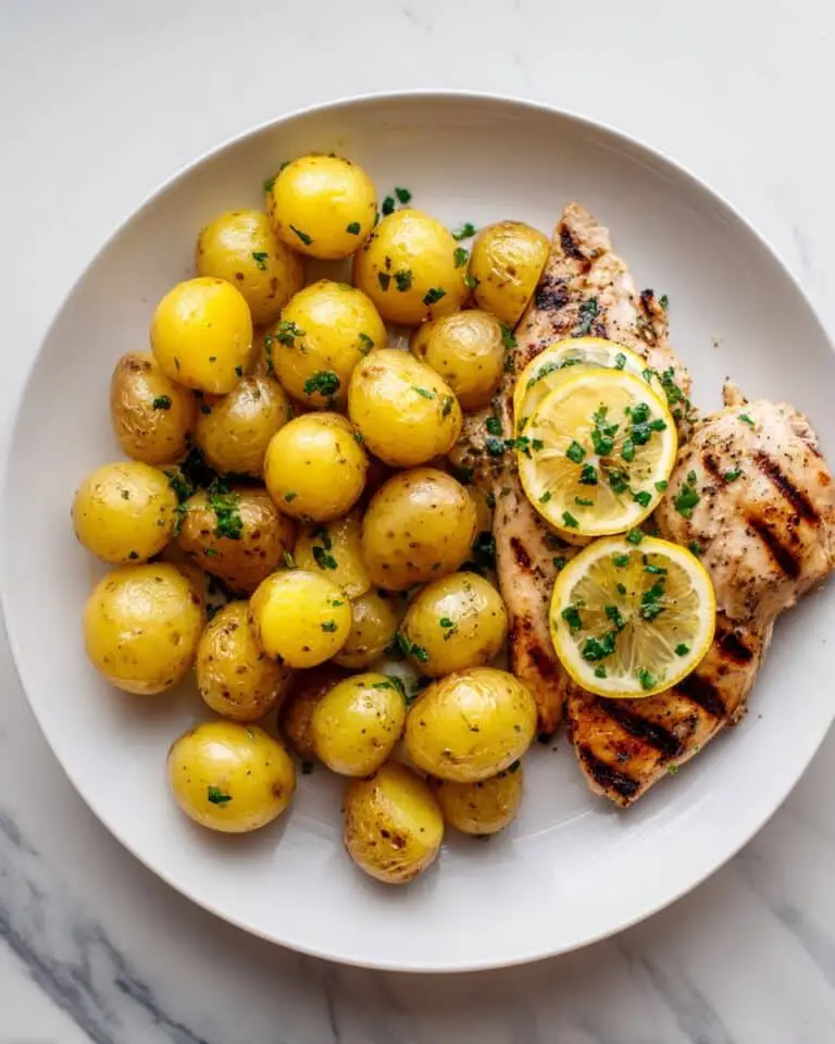 Lemon Garlic Chicken and Potatoes Recipe