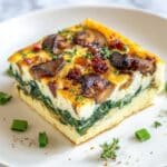 Spinach Mushroom Breakfast Casserole Recipe