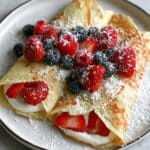 Protein Crepes with Fresh Berries Recipe