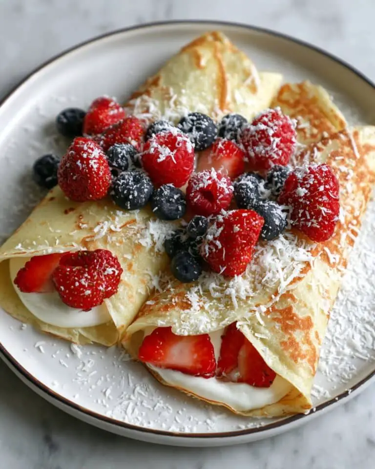 Protein Crepes with Fresh Berries Recipe