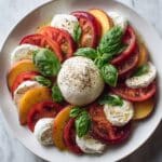 Peach Burrata Basil Salad Recipe