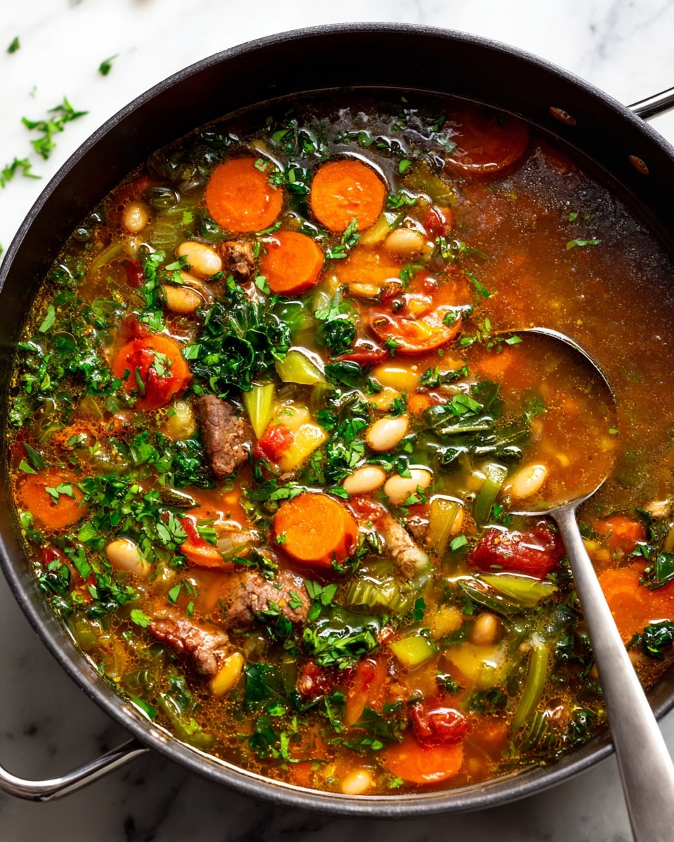 Tuscan White Bean Soup with Sausage and Kale: Cozy