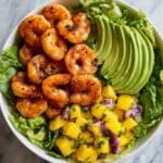 Healthy Shrimp Avocado Bowls with Mango Salsa Recipe