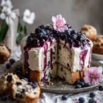 Blueberry Muffin Ice Cream Cake Recipe