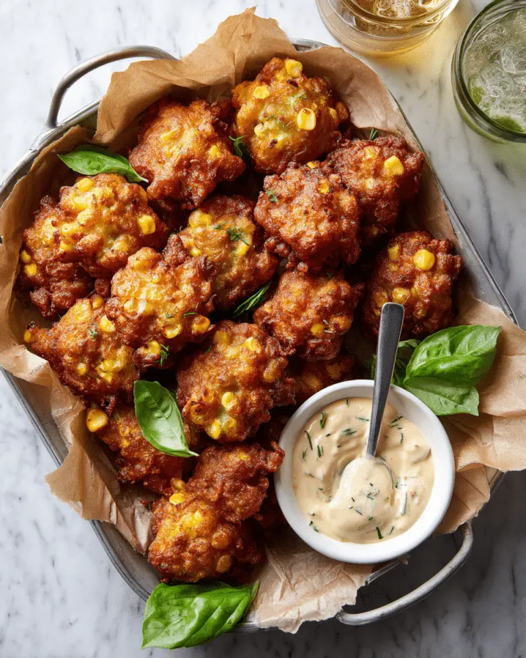 Jalapeño Cheddar Corn Fritters with Chipotle Aioli Recipe