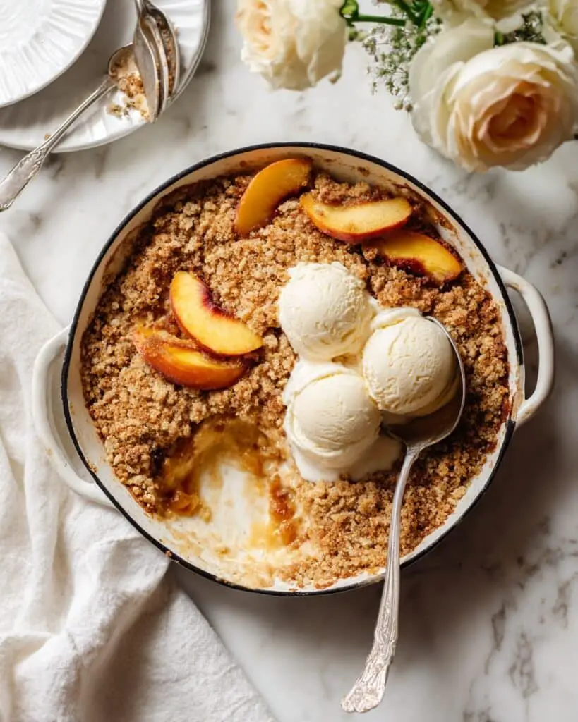Caramel Peach Dump Cake Recipe