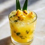 Pineapple Basil Smash Cocktail Recipe