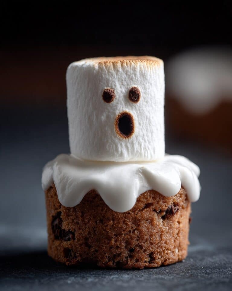 Spooky Ghost Cookies for Halloween (3-ingredients) Recipe