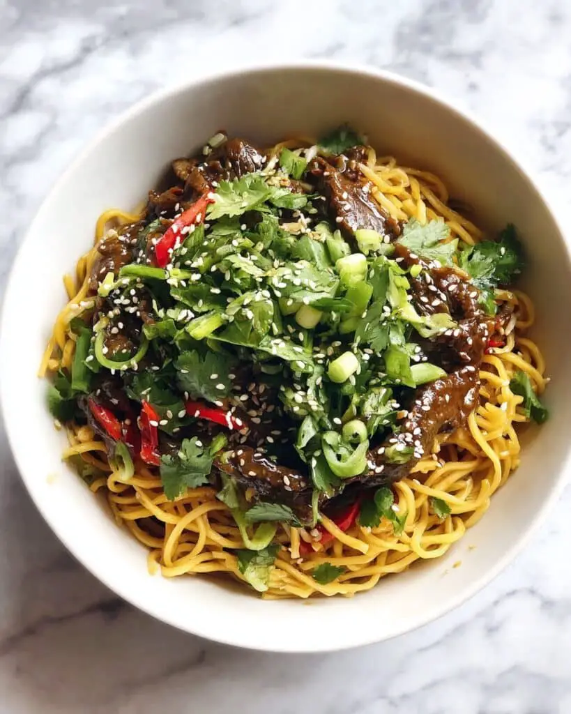Chili Crisp Beef Noodles Recipe