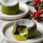 Healthier Matcha Lava Cakes with Vanilla Recipe
