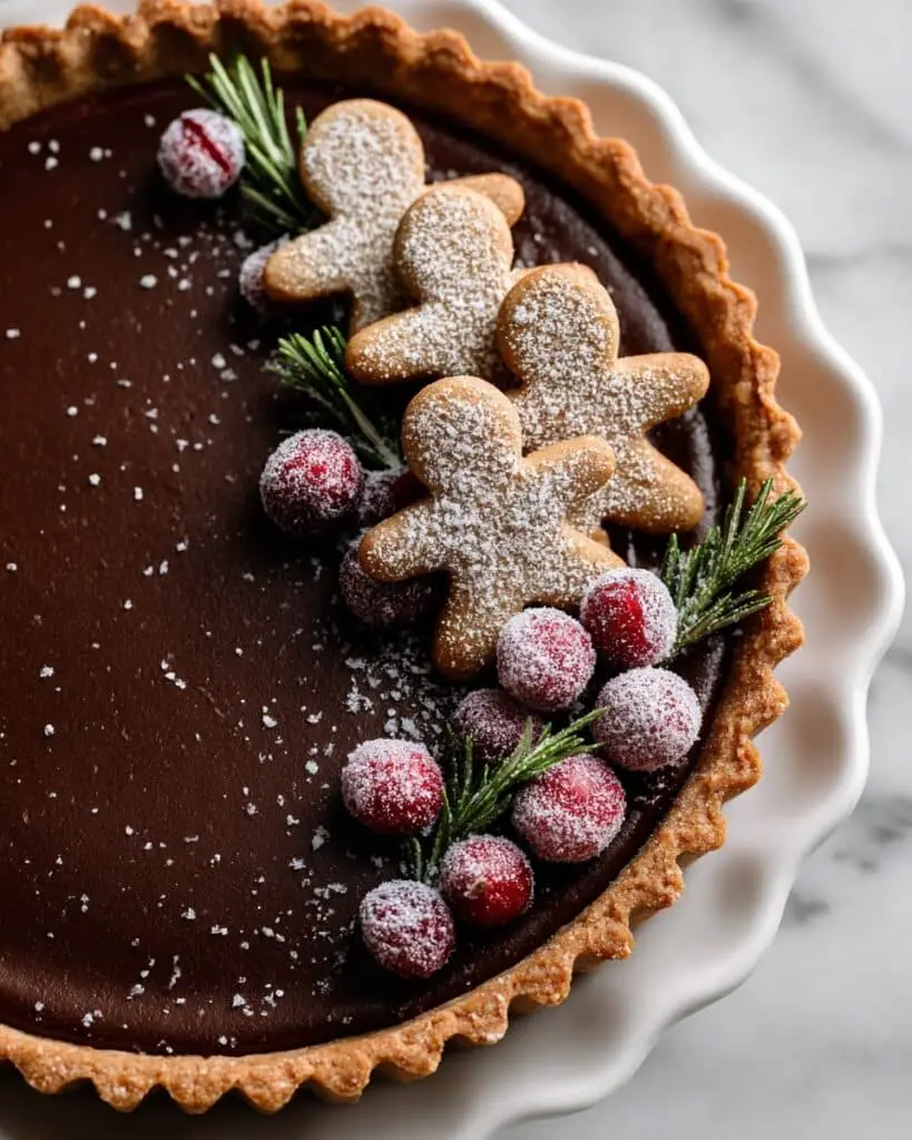 Gingerbread Cookie Chocolate Tart Recipe