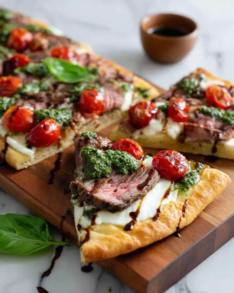 Ultimate Steak Caprese Flatbread Recipe